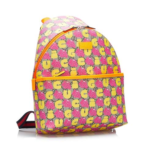 Gucci GG Supreme Kids Strawberry Backpack