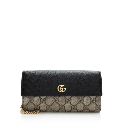 Gucci GG Supreme GG Marmont Chain Wallet Bag