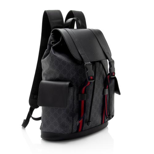 Gucci GG Supreme Medium Flap Backpack