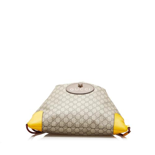 Gucci GG Supreme Neo Vintage Drawstring Backpack