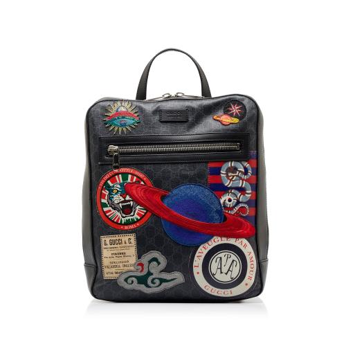 Gucci GG Supreme Night Courrier Backpack