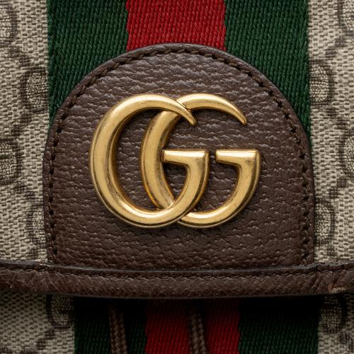 Gucci GG Supreme Ophidia Medium Flap Backpack