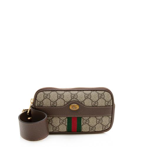 Gucci GG Supreme Ophidia Phone Case Belt Bag - Size 30 / 75