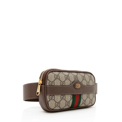 Gucci GG Supreme Ophidia Phone Case Belt Bag - Size 34 / 85