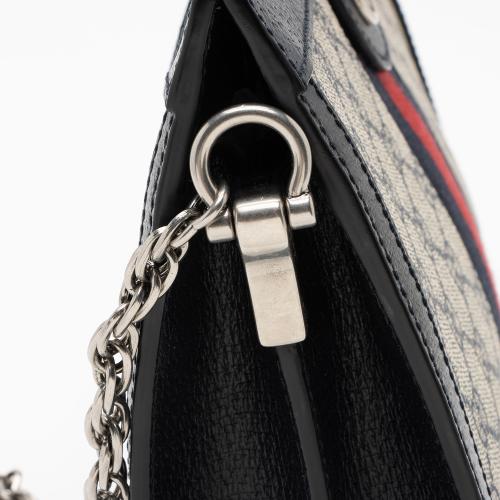 GG Supreme Ophidia Small Chain-Strap Shoulder Bag