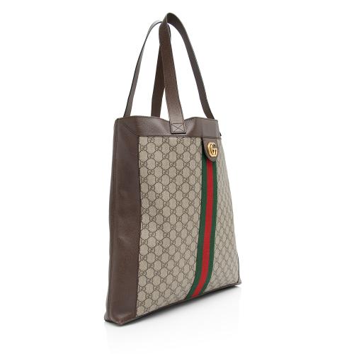 Gucci GG Supreme Ophidia Soft Vertical Large Tote