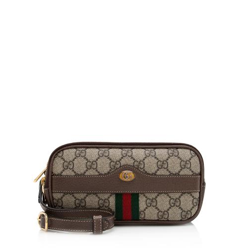 Gucci GG Supreme Ophidia Triple Zip Crossbody Bag