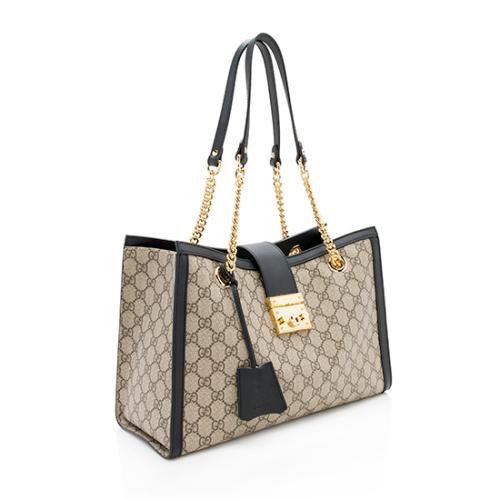 Gucci GG Supreme Padlock Medium Shoulder Bag