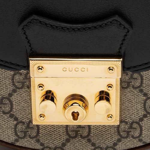 Gucci GG Supreme Padlock Saddle Small Shoulder Bag