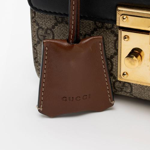 Gucci GG Supreme Padlock Small Shoulder Bag