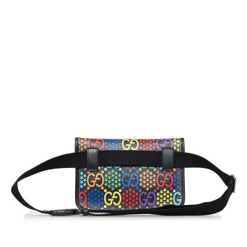 Gucci GG Supreme Belt with G Buckle in Multicolor Canvas Multiple