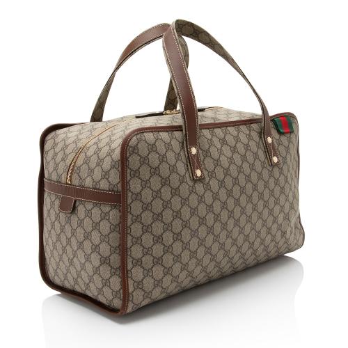 Gucci GG Supreme Web Loop Medium Duffle Bag