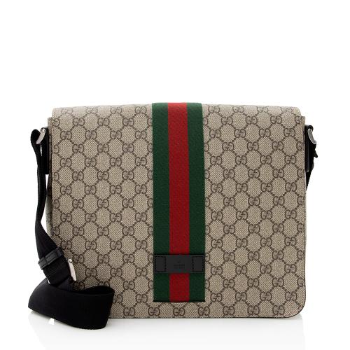 Gucci GG Supreme Web Messenger Bag