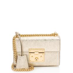 Gucci Galassia Leather Padlock Small Shoulder Bag