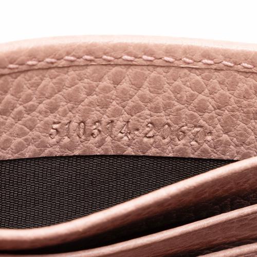 Gucci Leather Interlocking G Chain Wallet