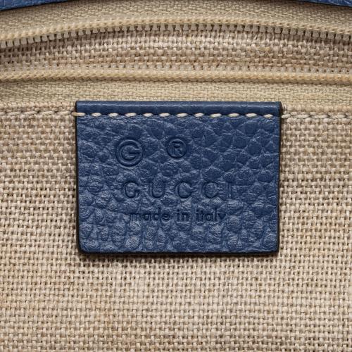 Gucci Grained Calfskin Interlocking G Medium Shoulder Bag