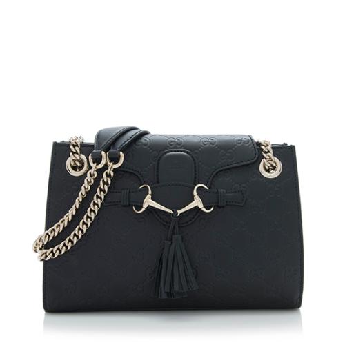 Gucci Guccissima Leather Emily Small Shoulder Bag