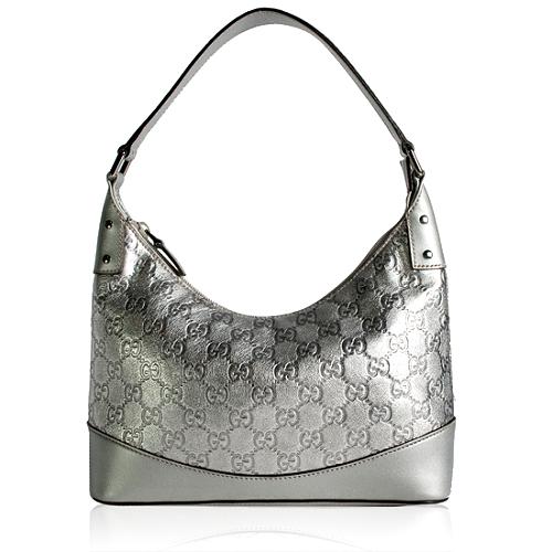 Gucci Guccissima Leather Borsa Colbert Shoulder Handbag