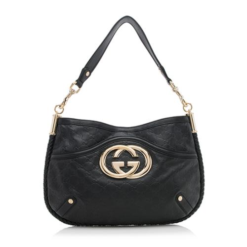 Gucci Guccissima Leather Britt Shoulder Bag