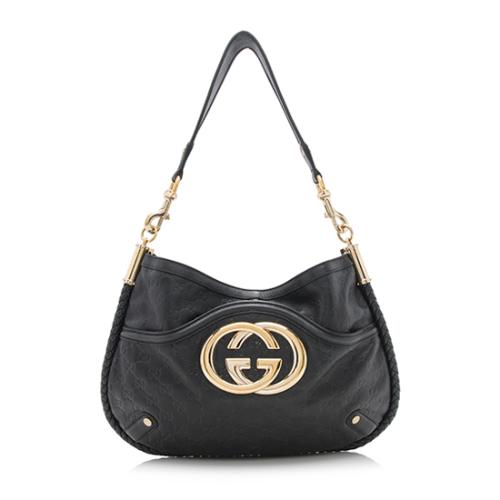 Gucci Guccissima Leather Britt Shoulder Bag