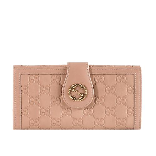 Gucci Guccissima Leather Continental Wallet