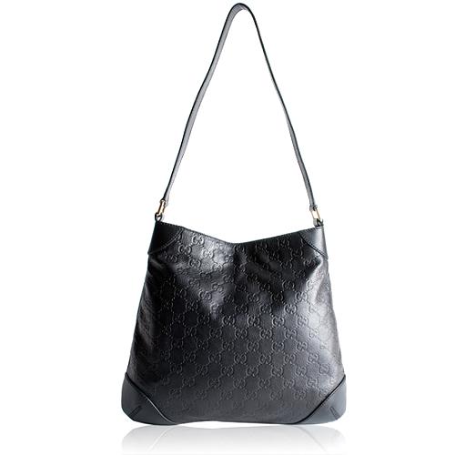 Gucci Guccissima Leather Hobo Handbag