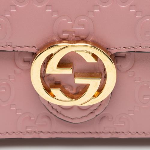 Gucci Guccissima Leather Icon Chain Wallet