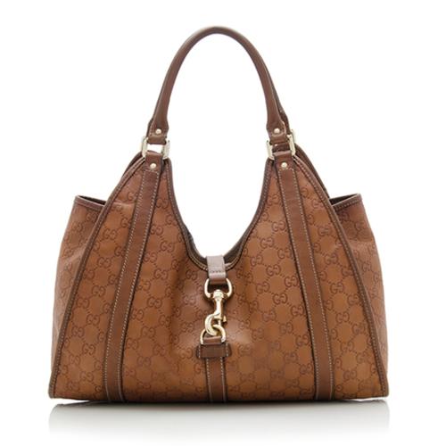 Gucci Guccissima Leather Joy Bardot Medium Shoulder Bag