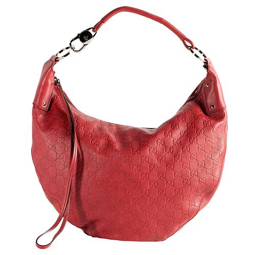 Gucci Guccissima Leather Large Hobo Handbag