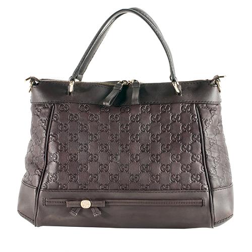 Gucci Guccissima Leather Mayfair Top Handle Tote