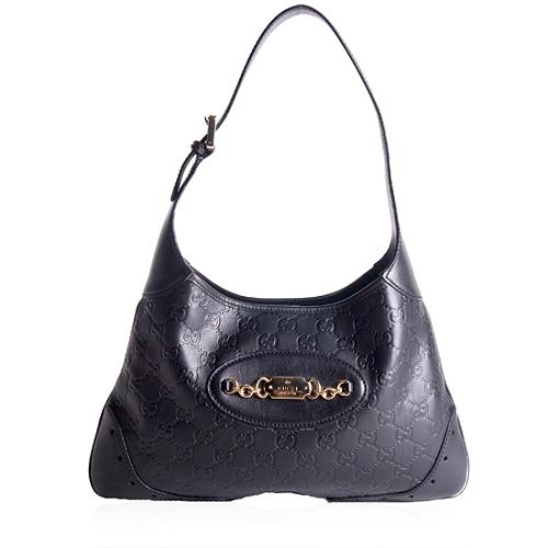 Gucci Guccissima Leather Medium Hobo Handbag 