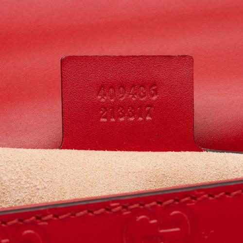 Gucci Guccissima Leather Padlock Medium Shoulder Bag