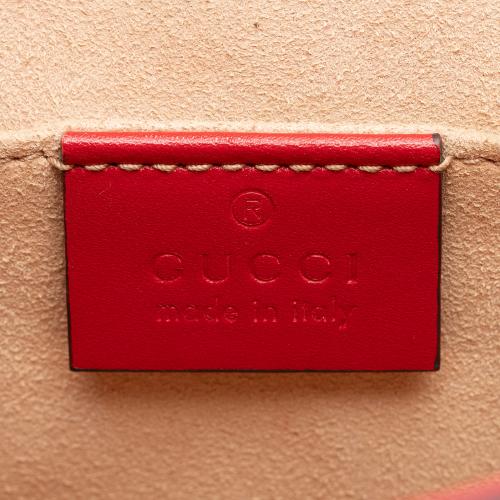 Gucci Guccissima Leather Padlock Saddle Medium Shoulder Bag