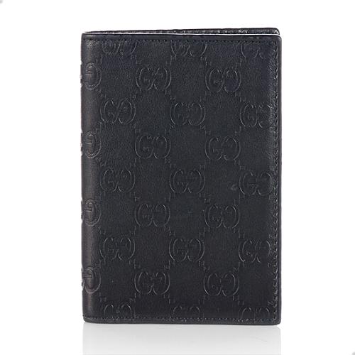 Gucci Guccissima Leather Passport Cover