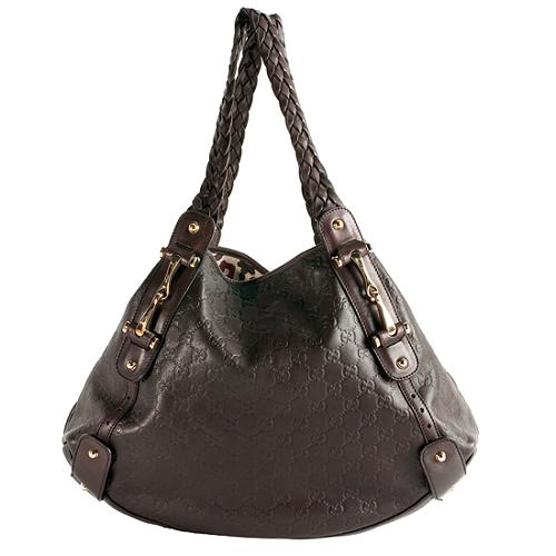 Gucci Guccissima Leather Pelham Medium Shoulder Handbag