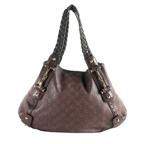 Gucci Guccissima Leather Pelham Medium Shoulder Handbag