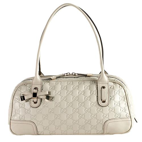 Gucci Guccissima Leather Princy Boston Satchel Handbag