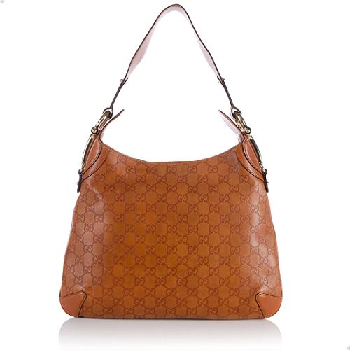 Gucci Guccissima Leather Shoulder Bag