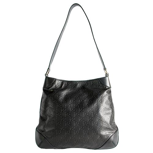 Gucci Guccissima Leather Shoulder Handbag