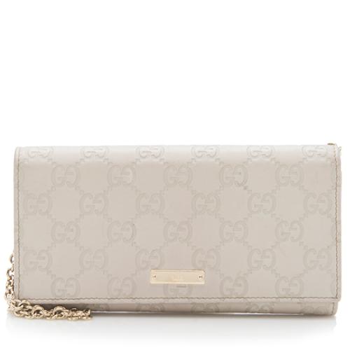 Gucci Guccissima Leather Wallet on Chain Bag