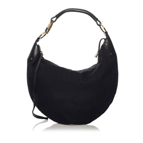 Gucci Half Moon Canvas Hobo Bag | [Brand: id=25, name=Gucci] Handbags | Bag  Borrow or Steal