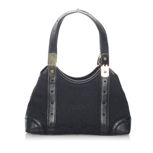 Gucci Horsebit Canvas Handbag