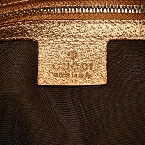 Gucci Horsebit Canvas Hobo Bag