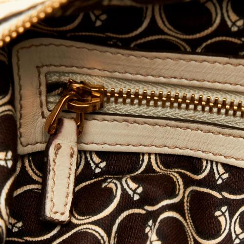 Gucci Horsebit Nail Leather Boston Bag