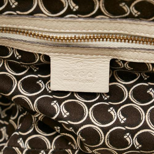 Gucci Horsebit Nail Leather Boston Bag