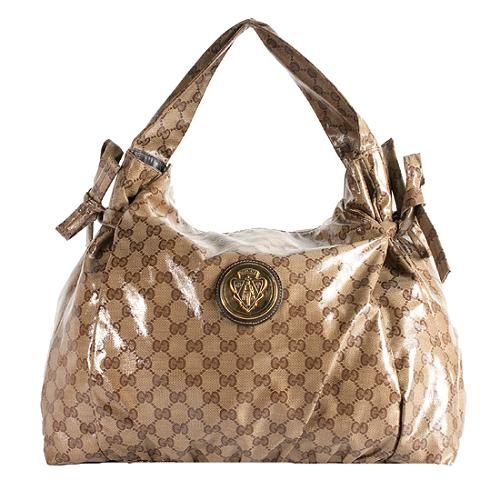 Gucci Hysteria Crystal GG Medium Shoulder Bag