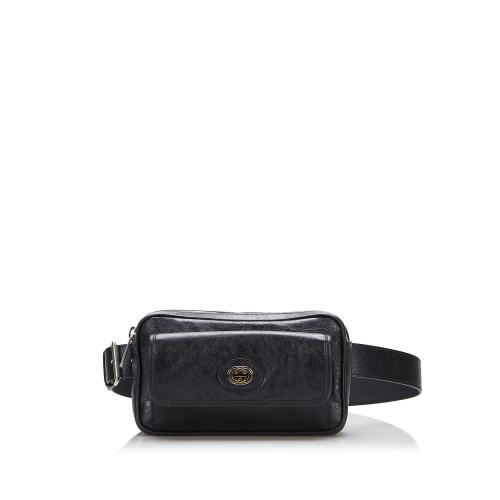 Gucci Interlocking G Morpheus Leather Belt Bag