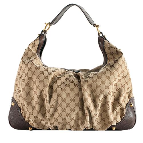 Gucci Jockey Large Hobo Handbag