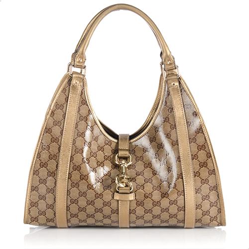Gucci GG Crystal Joy Medium Bardot Shoulder Bag
