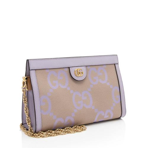 Gucci Jumbo GG Canvas Ophidia Small Shoulder Bag